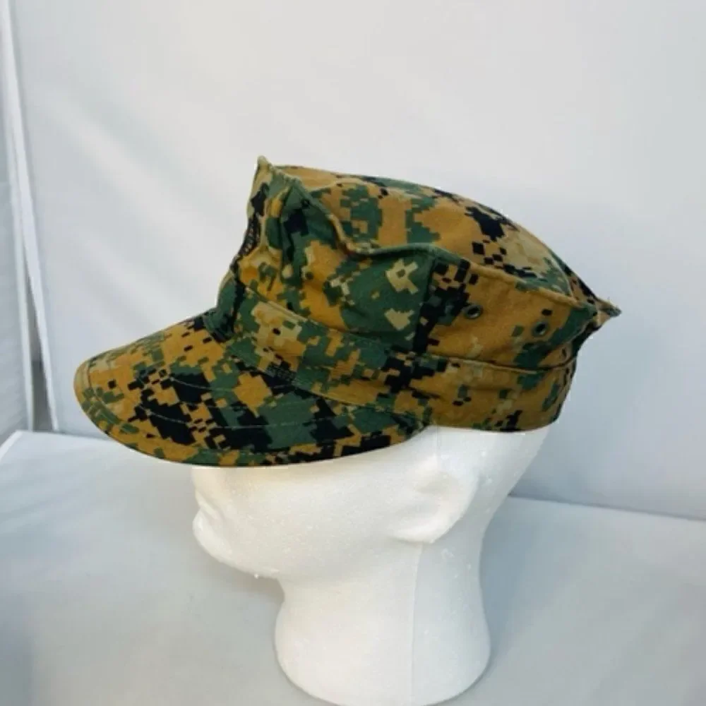 USMC 8-Point Jungle Cover - Marine Corps Digital Jungle Utility Hat- Size S Exce